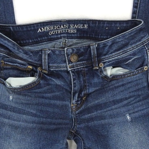 American Eagle Kick Boot Stretch Jeans Size 4 Reg - Picture 5 of 8